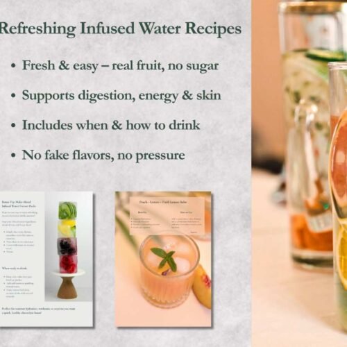 Refreshing infused water recipes PDF – natural hydration with fruit and herbs