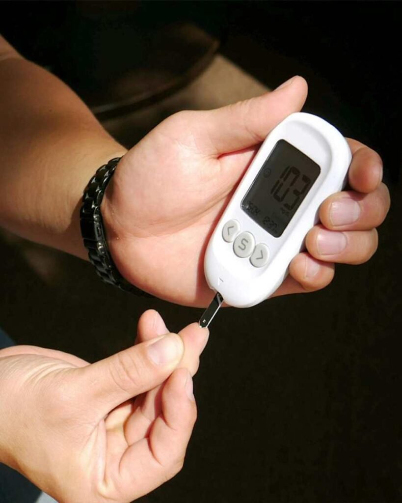 erson checking blood sugar – sugary sodas increase diabetes risk